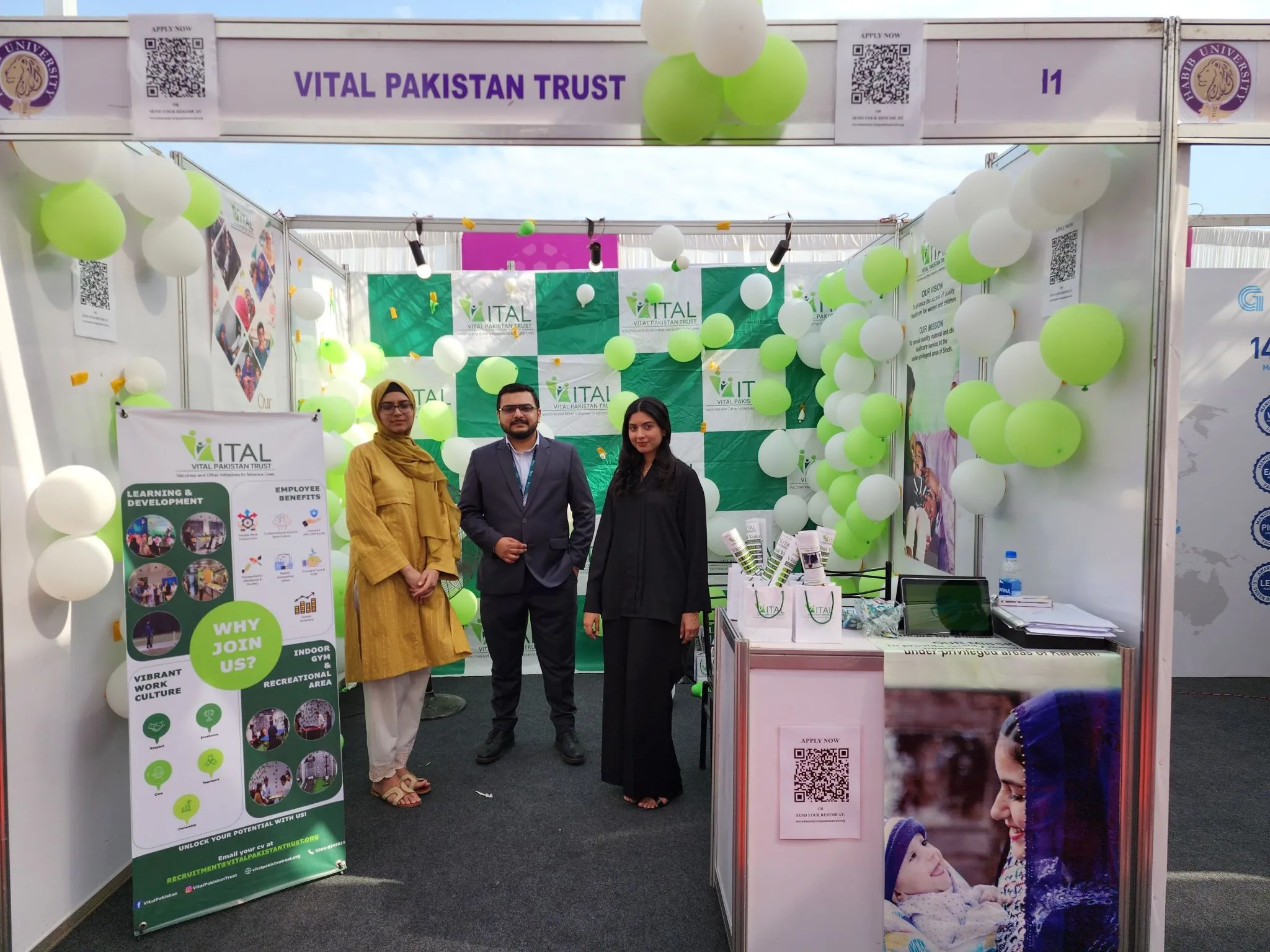 VITAL Pakistan Trust at Habib University's Career Connect 2025