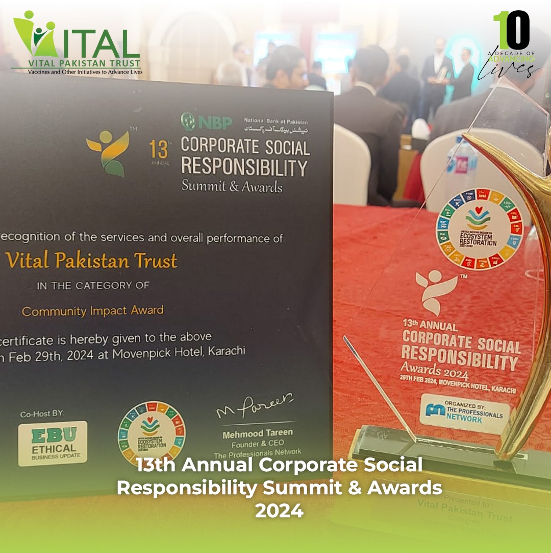 VITAL Pakistan Trust wins Community Impact Award