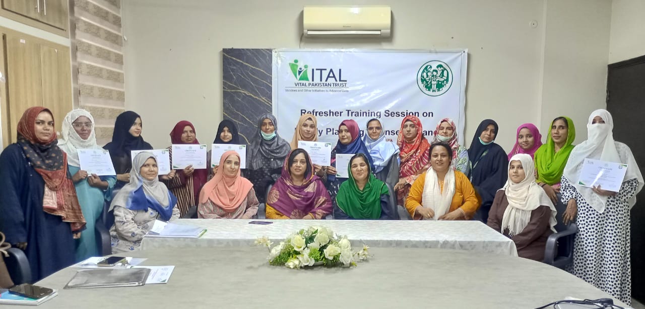 VITAL Pakistan Trust Conducts Training to Enhance Family Planning Counseling Skills at Vital Registry Sites